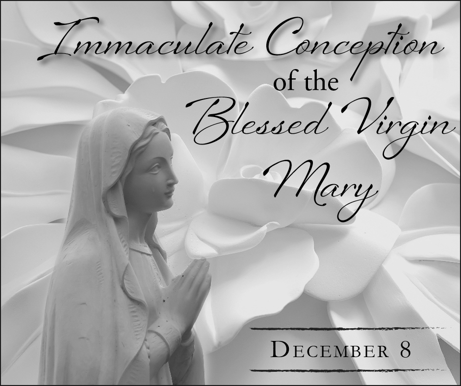immaculate conception BW