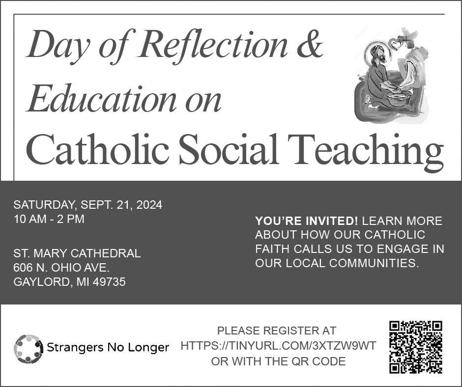 day of reflection and education ad black and white