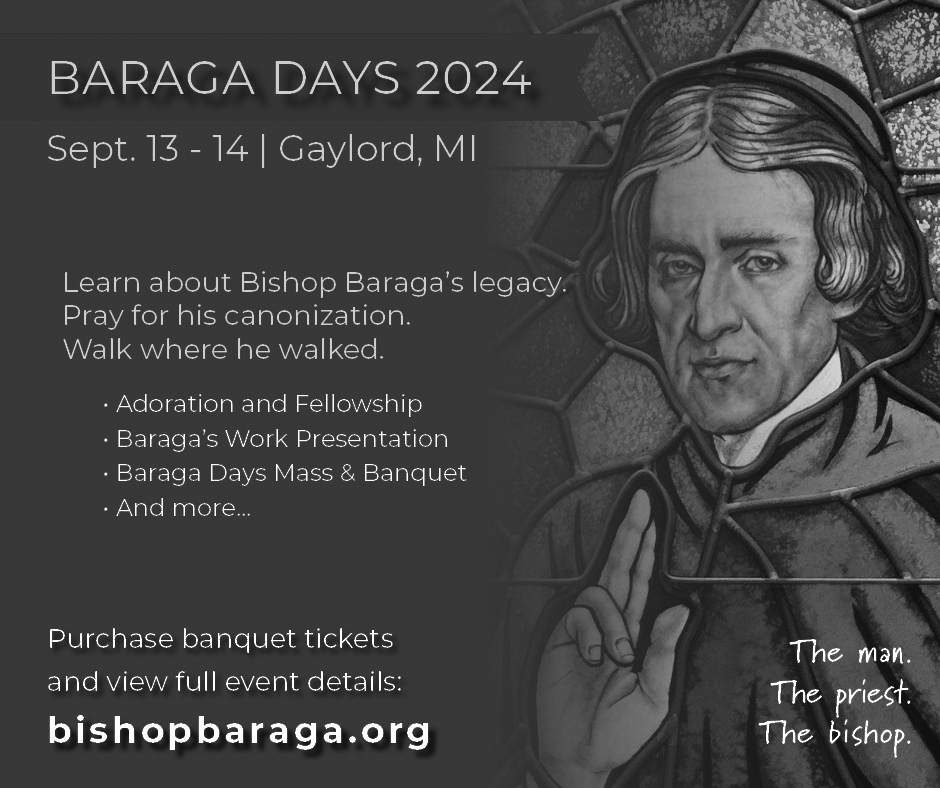 Baraga days bulletin ad BW