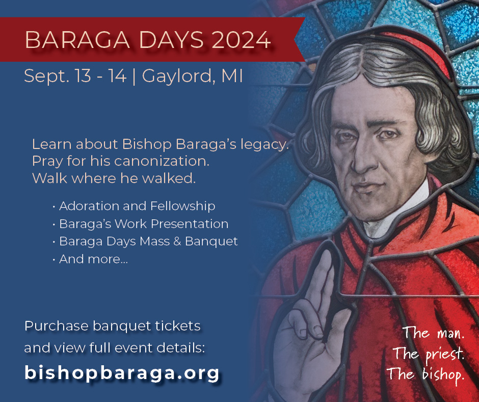 Baraga days bulletin ad color