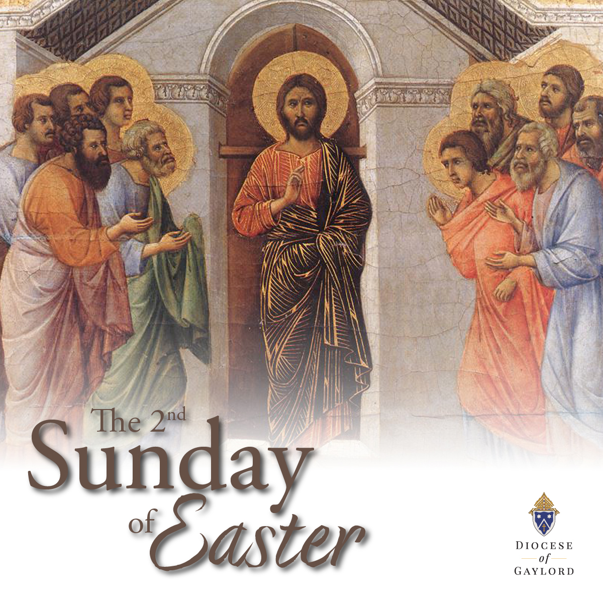 Jesus and his disciples after his ressurection