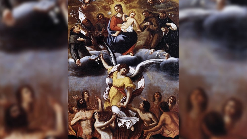 purgatory oil painting