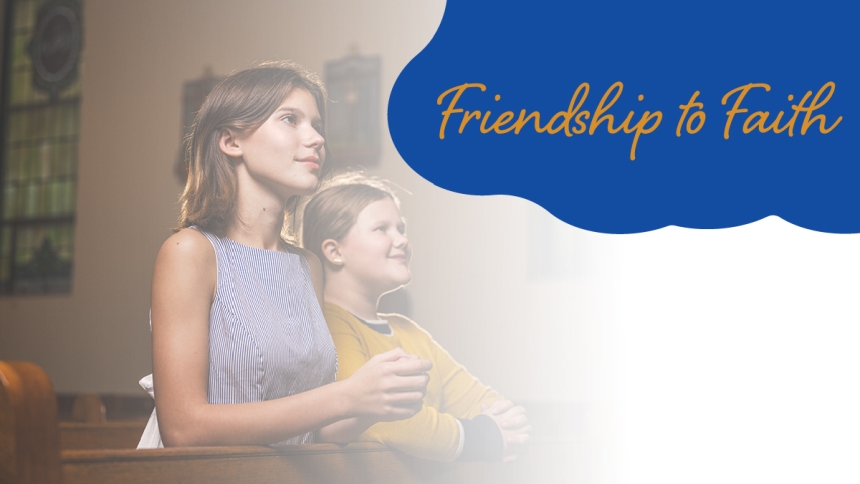 sisters praying in pew