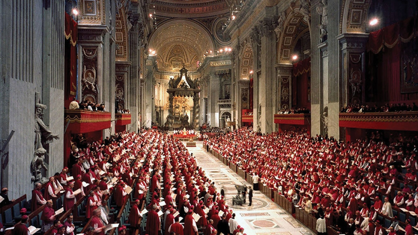 congregation of cardinals and bishops in Cathedral