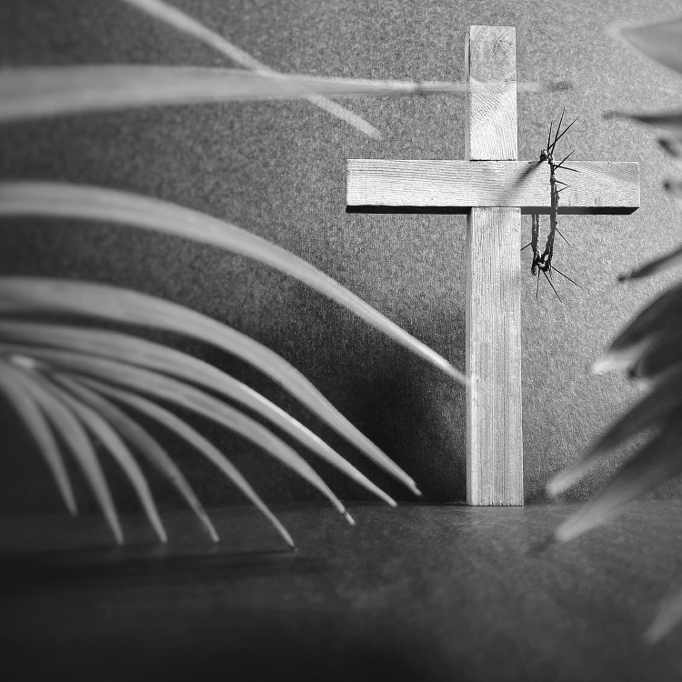 Purple Lent 2.5 x 2.5 square- BW