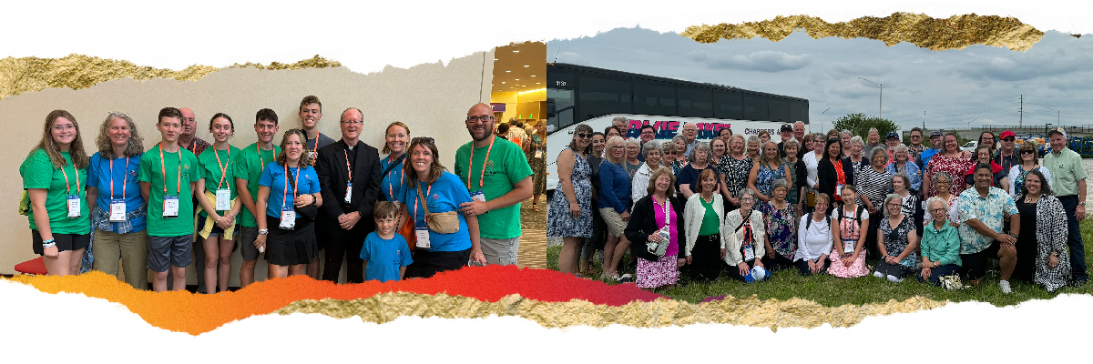 Diocese of Gaylord Nation Eucharistic Congress pilgrims banner image
