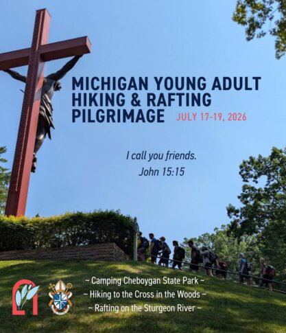 promotional image for Youth Hiking and Rafting Pilgrimage