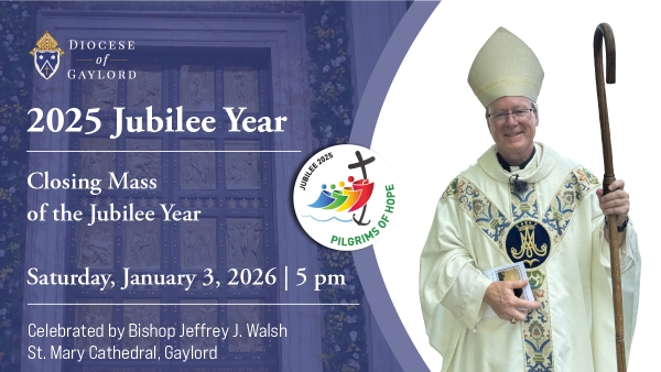 advertisement for the closing Mass of the Jubilee Year